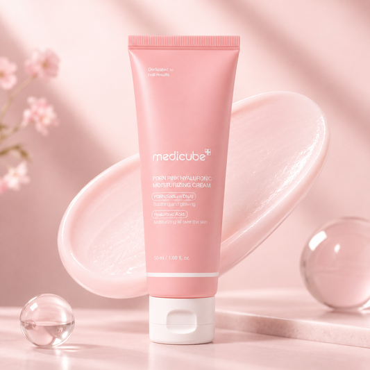 Medicube PDRN Pink Hyaluron Feuchtigkeitscreme Mit Lachs-Dna | Feuchtigkeitspflege, Ebenmäßiger Teint, Elastizität, Porenpflege, Koreanische Hautpflege, 50 Ml