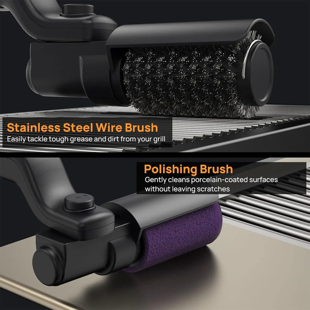 3 Powerful Speed BBQ Grill Brush for Outdoor Grill,Electric Grill Brush,Automatic Grill Cleaning Brush for Camping Outdoor Grill
