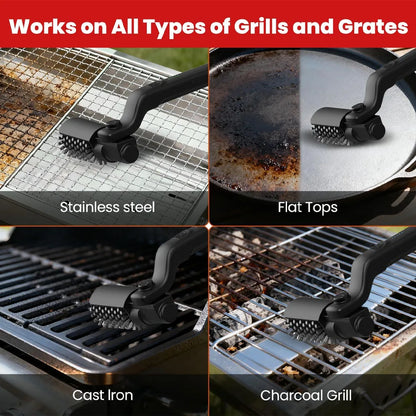 3 Powerful Speed BBQ Grill Brush for Outdoor Grill,Electric Grill Brush,Automatic Grill Cleaning Brush for Camping Outdoor Grill
