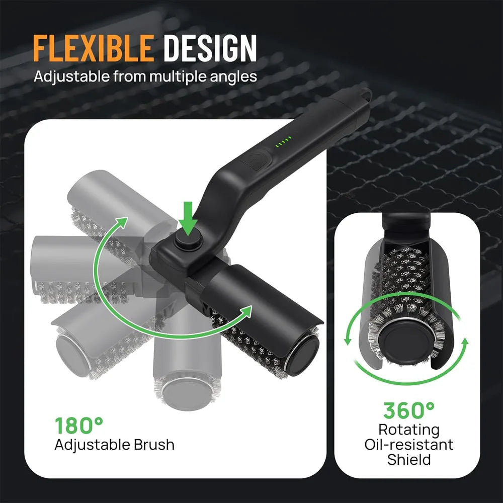 3 Powerful Speed BBQ Grill Brush for Outdoor Grill,Electric Grill Brush,Automatic Grill Cleaning Brush for Camping Outdoor Grill